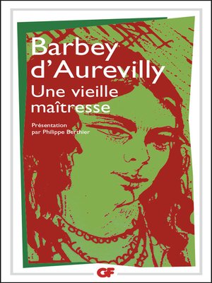 cover image of Une Vieille Maîtresse
